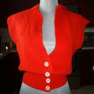 Liz Claiborne Sleeveless Cardigan Sz Sm
